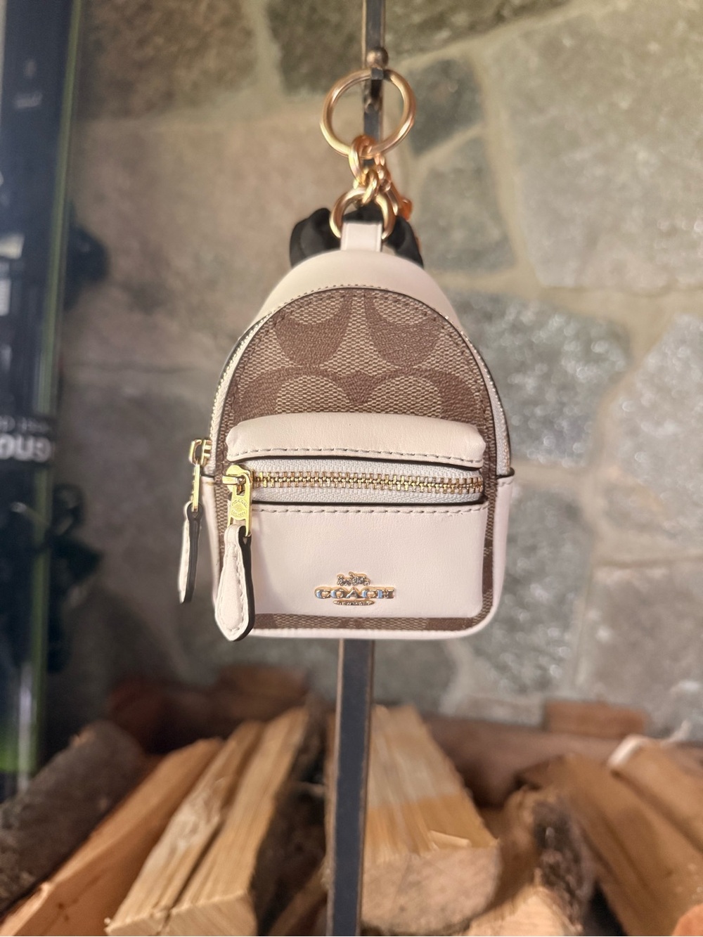Coach Court Backpack Bag Charm Keyring